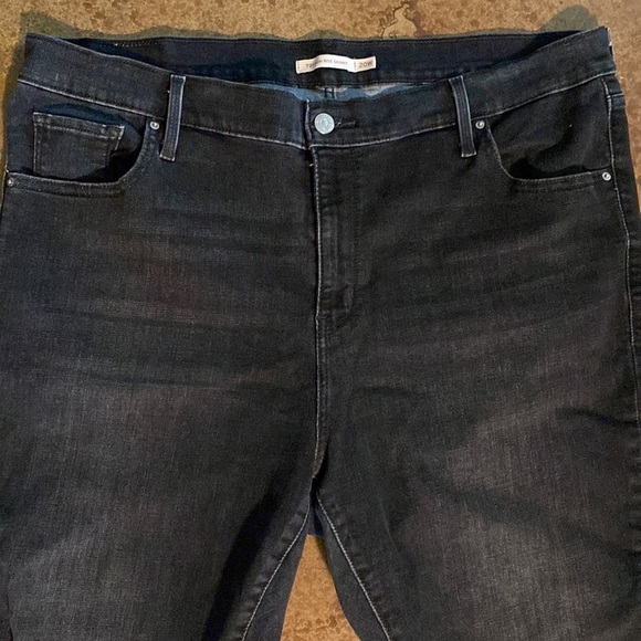 LEVI’S black 721 High rise skinny 5 pocket ankle jeans - Picture 2 of 5